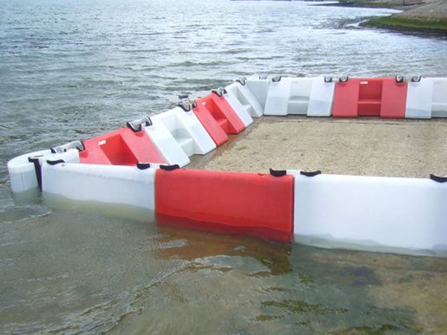 Flood Barrier In Water