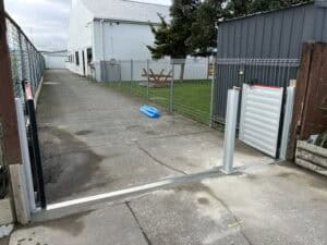 Flood barrier at a Wellington Marae